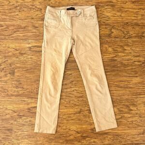 Active USA Tan Beige Stretch Skinny Pants Large Women's